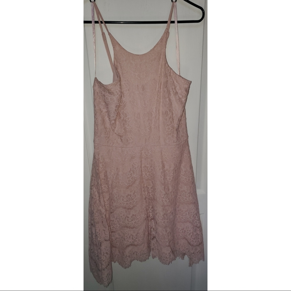 Light pink lace dress